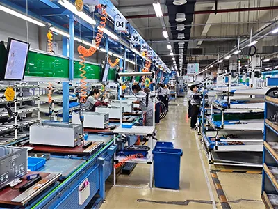 Ligne de production de chaudières de chauffage